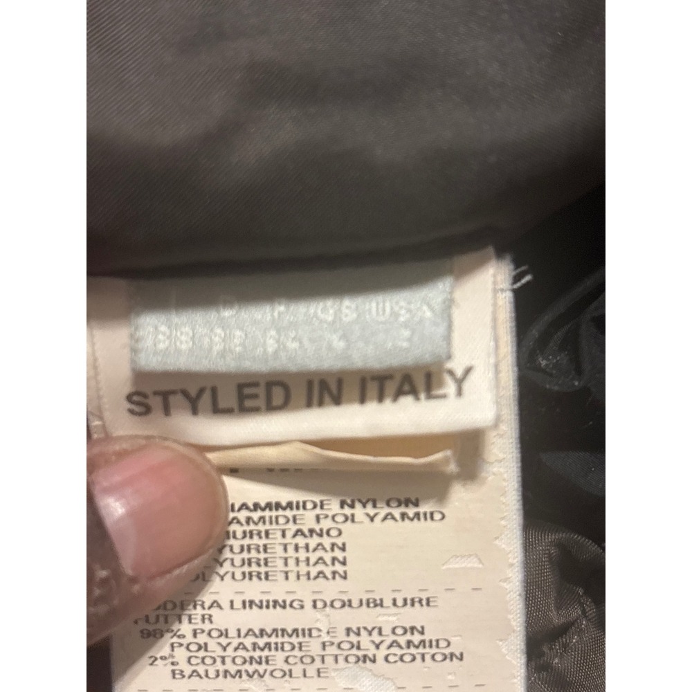 Post Card Puffer Jacket Womens Black Excellent Quilted Luxury Sportswear Italy - Picture 9 of 13